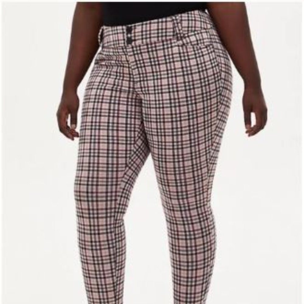 Torrid Plaid Double Knit Skinny Pant Women’s size 22R